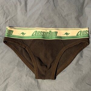 AussieBum Men’s Black Mesh Briefs